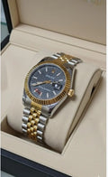 Men's Rolex Gold Silver Watch 40mm Daily Wear