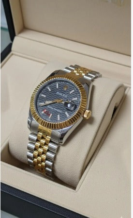 Men's Rolex Gold Silver Watch 40mm Daily Wear