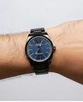 Men's Black Dial Stainless Steel Watch - Daily Wear & Gift Ready