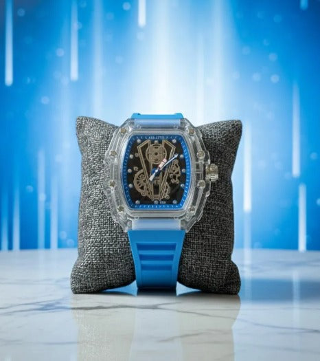 Auliter Men’s Tech Watch –  Skeleton Design with a modern luxury finish.