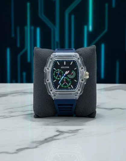 Auliter Men’s Tech Watch –  Skeleton Design with a modern luxury finish.