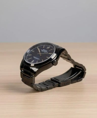 Men's Black Dial Stainless Steel Watch - Daily Wear & Gift Ready