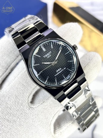 Tissot PRX Men's Stainless Steel Watch Black Dial