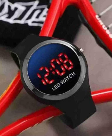Men's Digital Watch with RGB Display Multi Colors