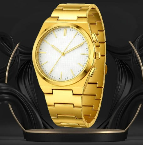 Men's Stainless Steel Chain Watch - Perfect for All Occasions - 1 Pc