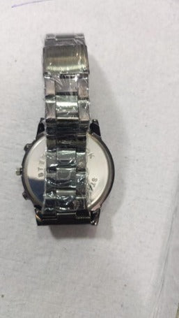 Men's Stainless Steel Blue Analog Watch
